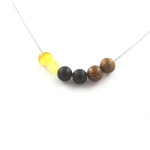 Bracelet jaune perles tube - Les Caprices de Marie - Bijoux Fantaisie