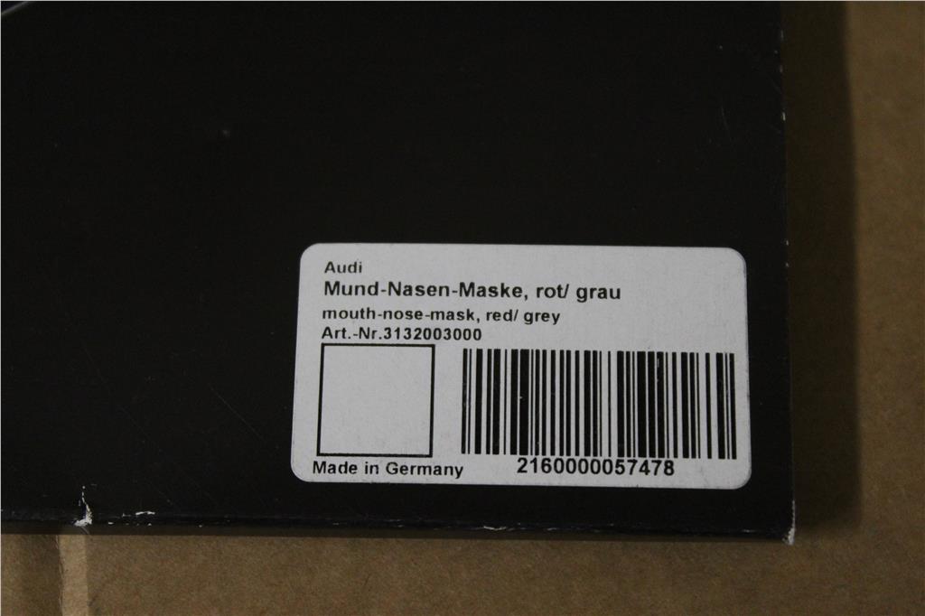 Audi Branded Face Masks Pack of Two 3132003000 Genuine Part for 