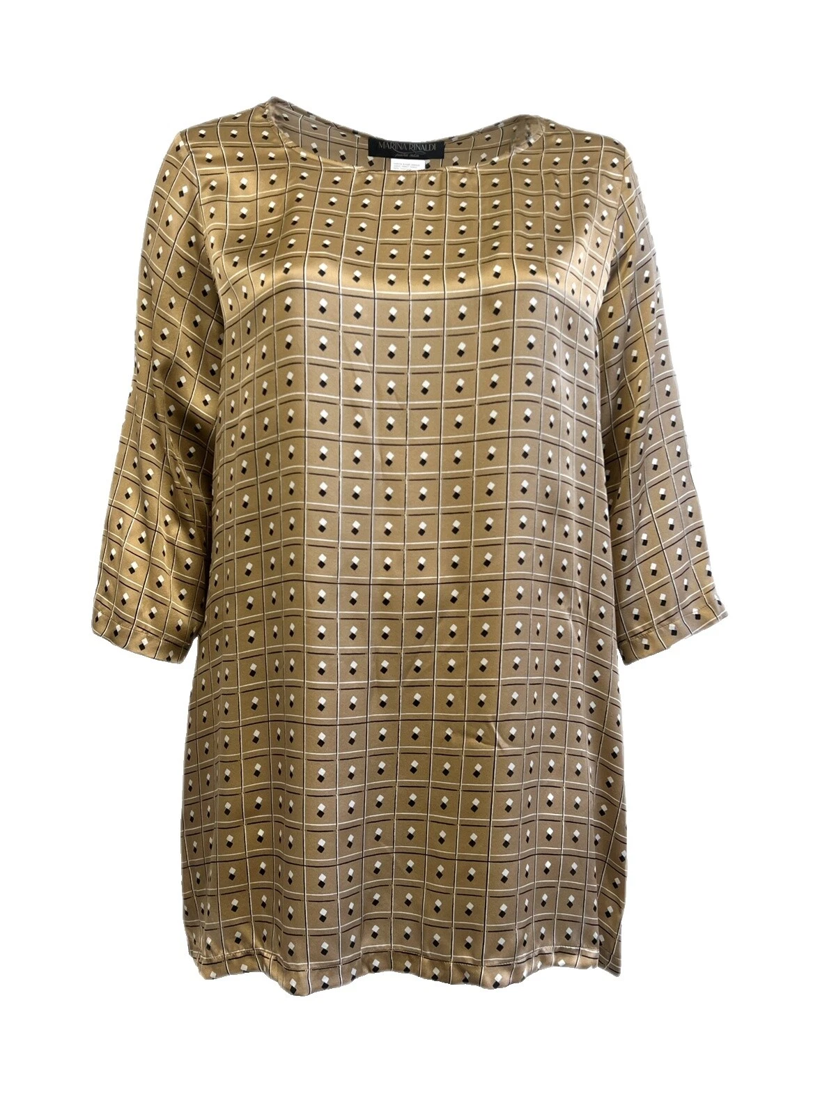 Silk 3/4 Sleeve Tops for Women