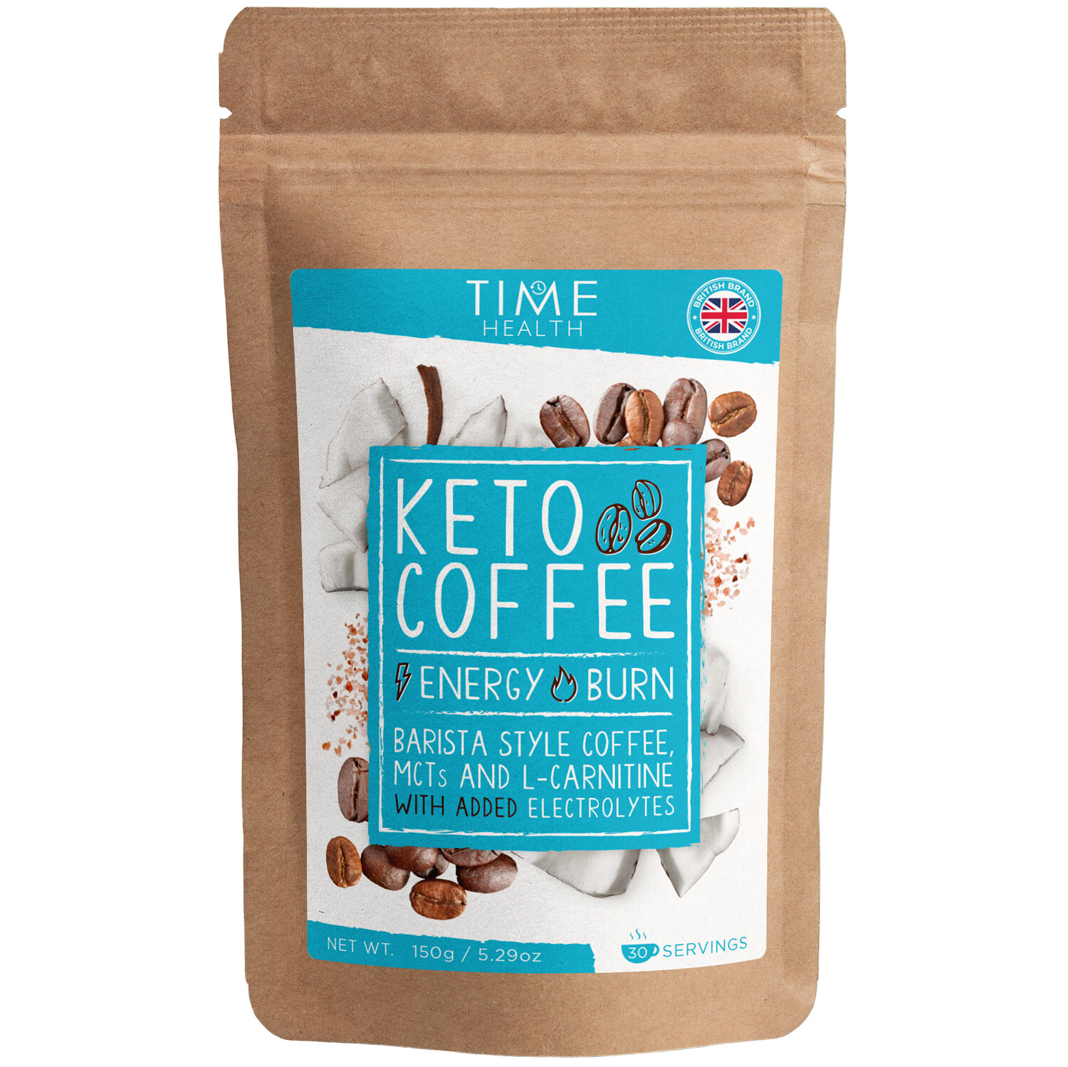 Keto Coffee (Instant) – Barista Style Coffee, MCT Oil Powder, L-Carnitine