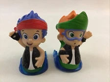 Bubble Guppies Roll N Go Sliders Replacement 2 Figures Nonny Gil Rock N Roll