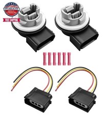 2U5Z-13411-DA Turn Signal Brake Light Socket Harness 2PCS for Ford F150 Lincoln