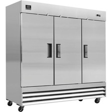 3 Door Commercial Reach-In Freezer 72 Cu. Ft. 80-7/8"W x 32-1/4"D x 82-1/2"H