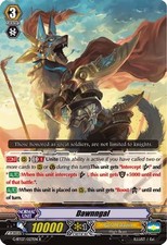 Vanguard TCG card G-BT07/027EN R Dawnngal Glorious Bravery of Radiant Sword