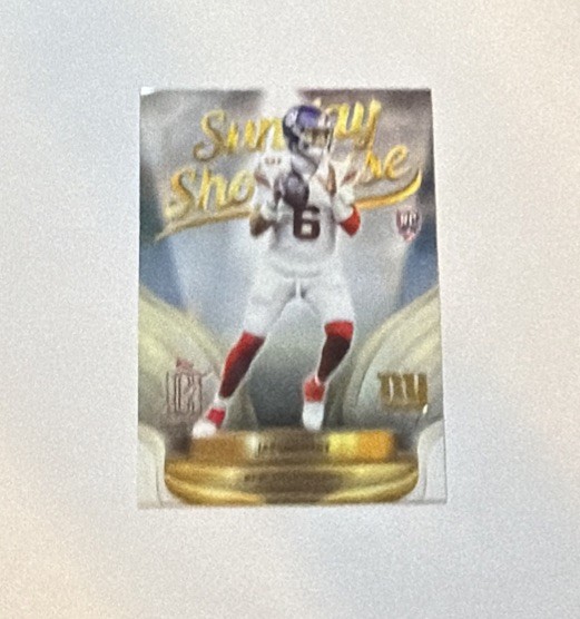 2025 Topps Signature Class NFL Jaxson Dart Sunday Showcase Rookie SS-1 RC Giants