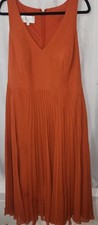 Fall Azazie lindsey cinnamon a-line pleated chiffon Bridesmaid dress Sz 12 