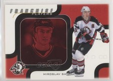 2002 ITG Be A Player Memorabilia Franchise Players Ruby /200 Miroslav Satan 1s8