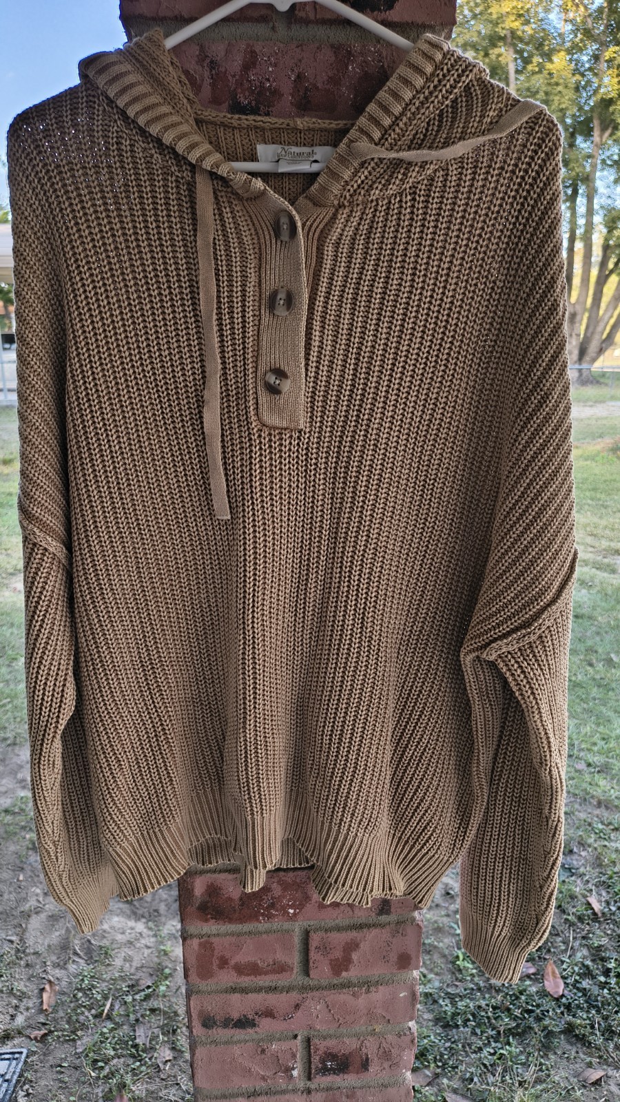 Sweater Women's XL Natural Reflections With  a Hoodie-image