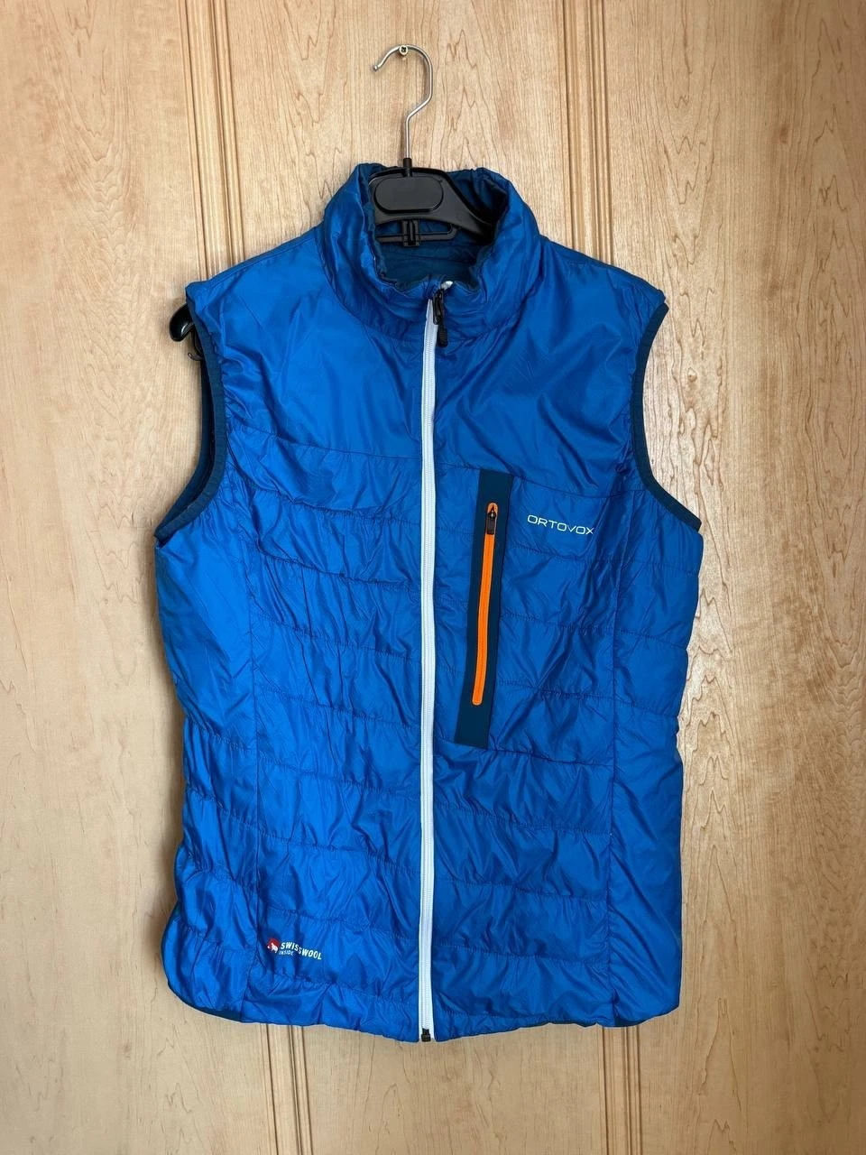 ORTOVOX MERINO SWISSWOOL INSIDE REVERSIBLE VEST GILET FULL ZIP JACKET MENS SZ M
