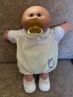 Cabbage Patch Baby Doll Bald, Bro Eyes, Pacifier, CP diaper & clothing, 1980's