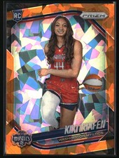 2025 Panini Prizm WNBA #149 Kiki Iriafen Orange Ice Prizms