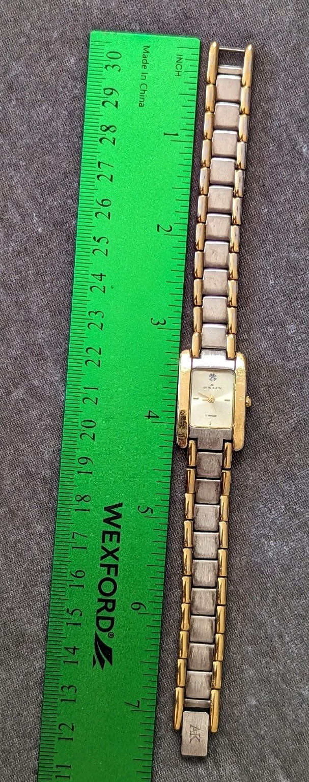 Anne Klein Diamond Women's Rectangular Two-tone Q… - image 8