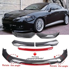 For Hyundai Tiburon Carbon Fiber Style Front Bumper Lip Splitter Diffuser Kit
