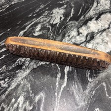 VTG 1950 s Horse Hair Wood Handle Shoes Polish Brush Horse Hair Brush