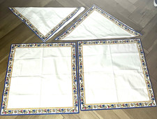 (4) Sur La Table Cotton Cloth Napkins FLOREAL...
