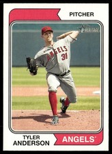 2023 Topps Heritage Tyler Anderson Los Angeles Angels #394