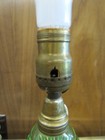 1920’s WESTMORELAND GREEN DEPRESSION GLASS WHALE OIL LAMP CONVERTED TO ELECTRIC — photo 10