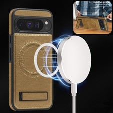 For Google Pixel 10 Pro XL/9A/9/8 Pro Magnetic PU Leather Case Mag Safe Cover