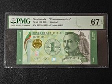 2024 Guatemala 1 Quetzal Pick# 129 PMG 67 EPQ Superb Gem UNC