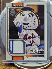 2026 Topps Celebration Series 1 #MAS-MRS -Mrs. Met Mascot Relic 2 Color Patch SP