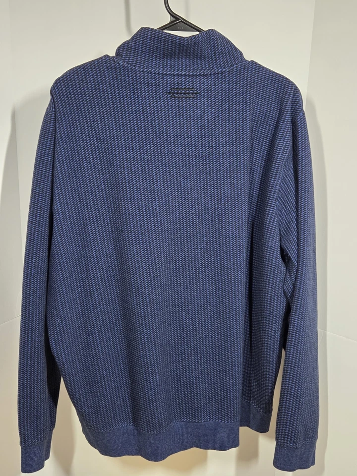 Suéter Carnoustie Golf 1/4 Cremallera Para Hombre XL Azul Pullover Algodón Pesado Exterior Foto 4 de 4