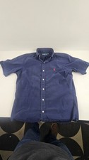 Men's Polo Ralph Lauren Button Up Shirt Navy Blue