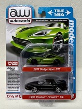 Auto World Target Exclusive 2 Pack 2017 Dodge Viper  1996 Pontiac Firebird T/A 