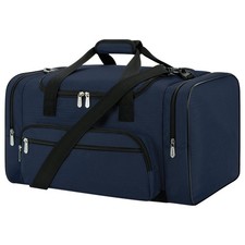 Navy Blue Sports Duffel Bag 26 Inch Travel Gym Carry-On Luggage Tote