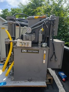 Instron Electric Hydraulic Power Unit Pump System w/ Reservoir & 5000 PSI Gauge