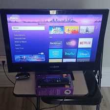 Insignia LED Flat Screen TV 720p HD with Roku Express, HDMI USB Inputs, Black