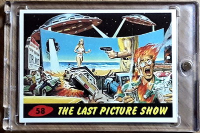 1994 Deluxe Reissue Topps Mars Attacks Card 58 The Last Picture Show.