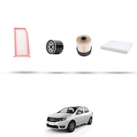 Hoffcar Set Service - 4 Filter FüR Dacia Logan II 1.5 DCI 55Kw Von 2013