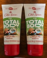 2 Pack: OLD SPICE Total Body Deodorant Cream - FIJI 3 oz ea W4C FreeShip