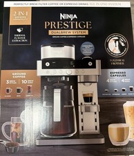 Ninja Prestige Dualbrew System Filter and Capsule Coffee Machine CFN802UK NEW