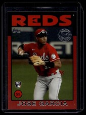 Jose Garcia 2021 Topps #86B-3 1986 Topps 35th Anniversary Red Rookie /10 Reds