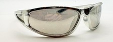 Vintage Silver Chrome Oval Sunglasses FRAMES ONLY Taiwan