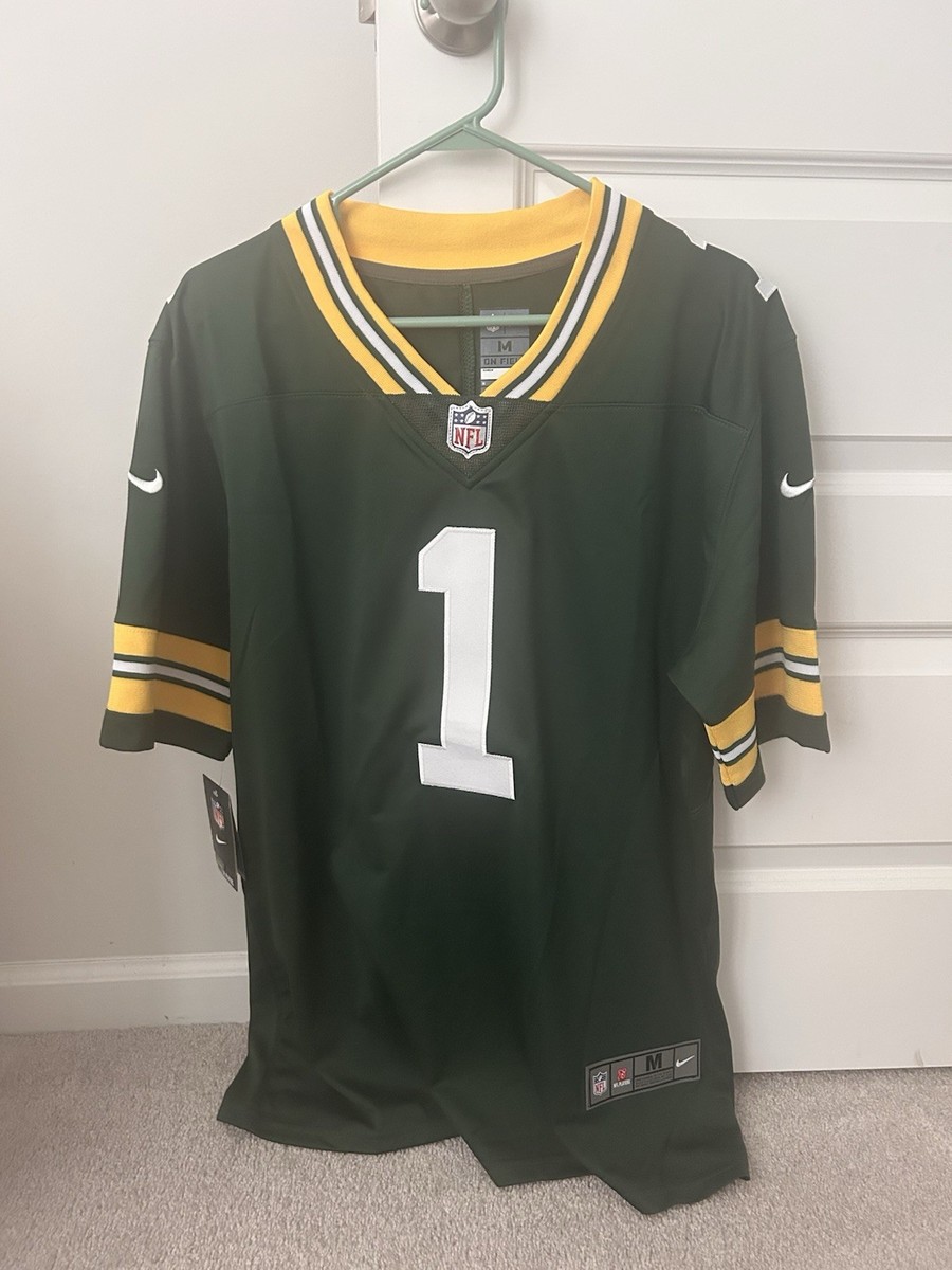 Nike Green Bay Packers Parsons #1 NFL Football Jersey Green Yellow