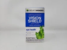 Natures Wonder Vision Shield W/ Lutein Compare To Areds 2, 90 Softgels Exp 11/25