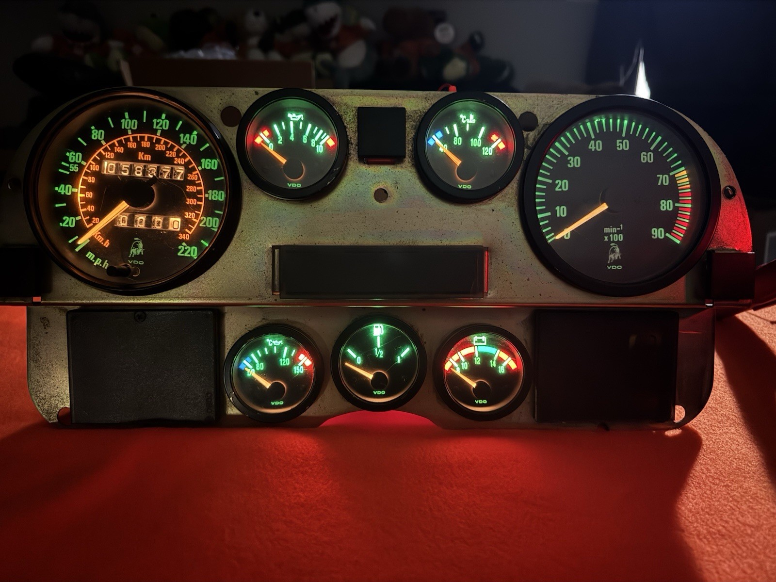 Lamborghini Diablo Gauge Cluster  91-93 OEM Dash