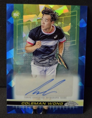 #ad #ad 2024 Topps Chrome Sapphire Edition Autographs I Coleman Wong #TCA CWG AU RC $35.00