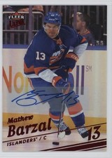 2025-26 FLEER ULTRA HOCKEY RC RED RAINBOW AUTO MATHEW BARZAL /10 ISLANDERS