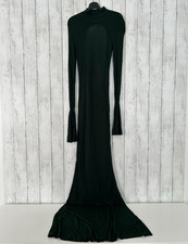 House of CB Womens Sancha Knit Maxi Dress Dark Green Size XS