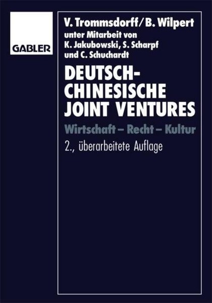 Deutsch-Chinesische Joint Ventures Volker Trommsdorff-image
