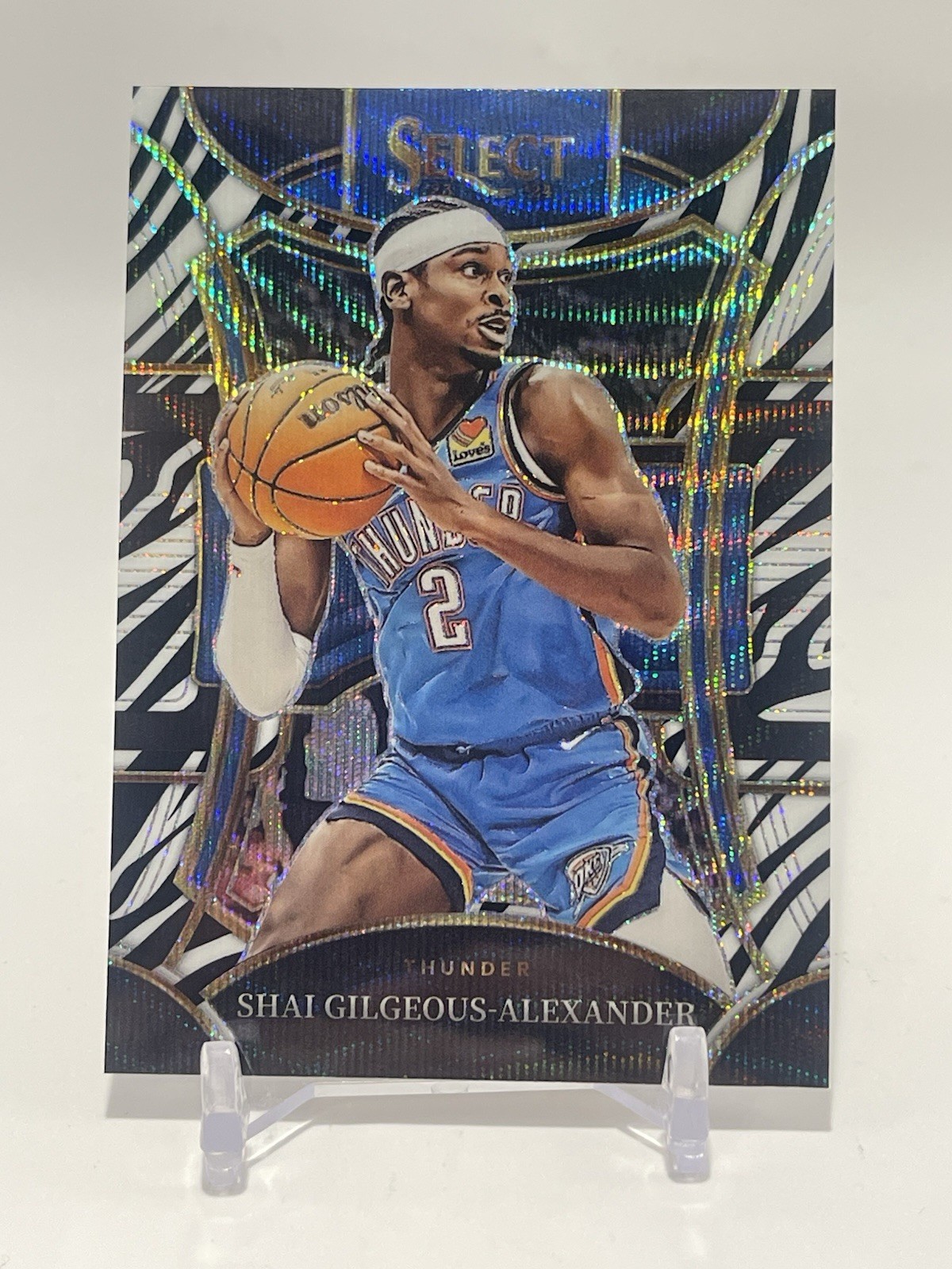 Shai Gilgeous-Alexander 2023 Select #344 Mezzanine Zebra /(SSP