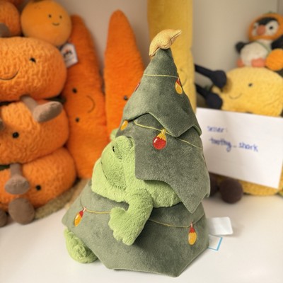 Jellycat Christmas Tree Ricky Rain Frog BNWT New - 100% Real