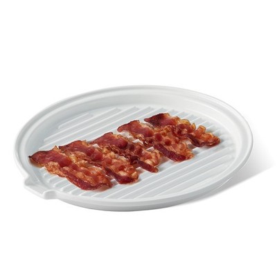 Microwave Bacon Tray Ceramic Bacon Cooker Meat Rack for Oven Cooking Crispy B...