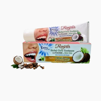 Toothpaste Thai Herbal Clove Rasyan Isme Coconut Aloe Vera Guava Whitening Leaf