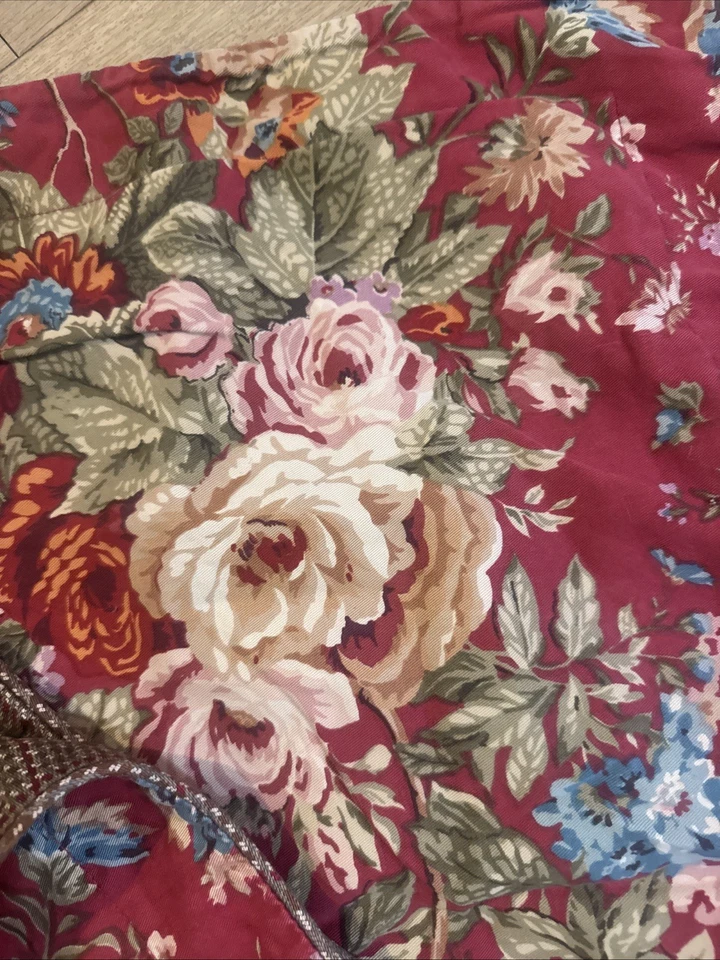 Ralph Lauren Chaps Summerton Vermelho Floral Reversível Shams Perfect - Imagem 2 de 4