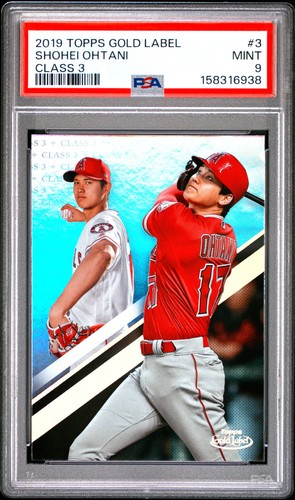 2019 Topps Gold Label #3 Shohei Ohtani Class 3 PSA 9
