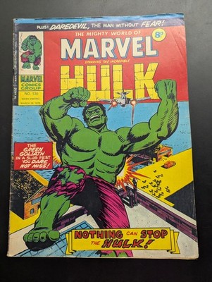 The Mighty World of Marvel Comic #130, March 29th 1975, Hulk, Marvel UK